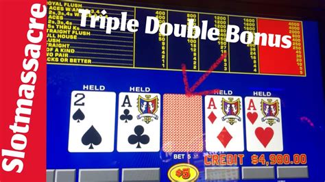 Triple double bonus poker estratégia